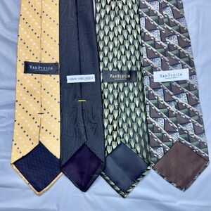 Van Heusen Men's Tie Collection - Yellow, Black, Green, Brown